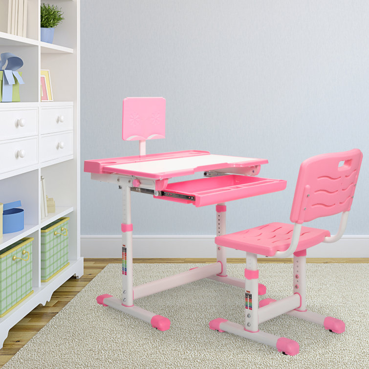 Zoomie Kids Charterhouse 27.6" Art Desk and Chair Set Wayfair